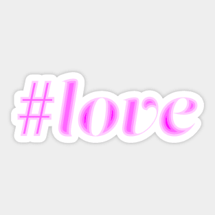 Hashtag love Sticker